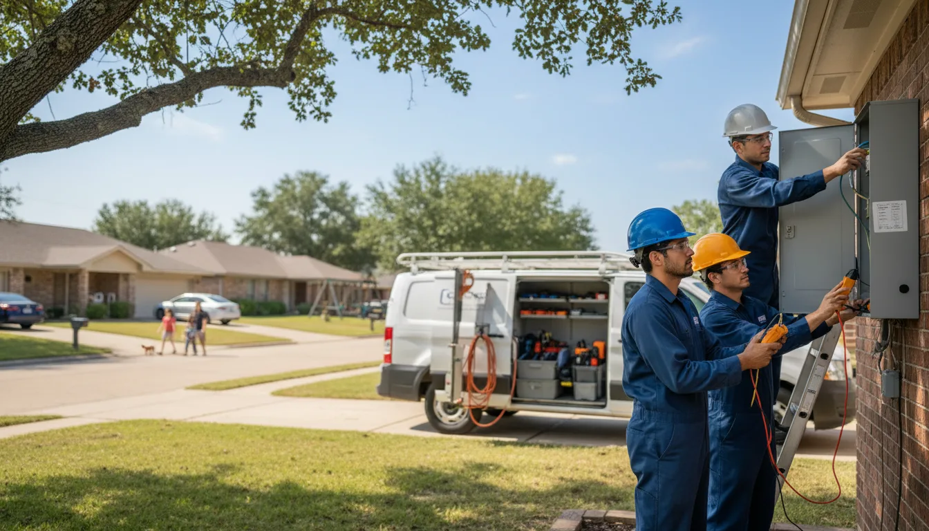 Certified electrician providing emergency electrical services in Withams, VA